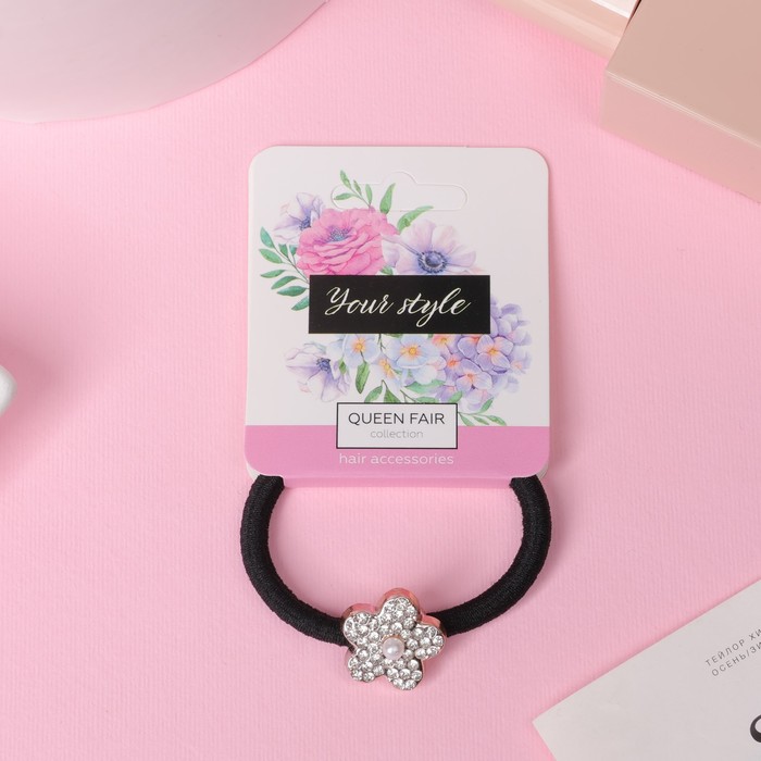 Резинка для волос Одри цветок 5 см 26₽