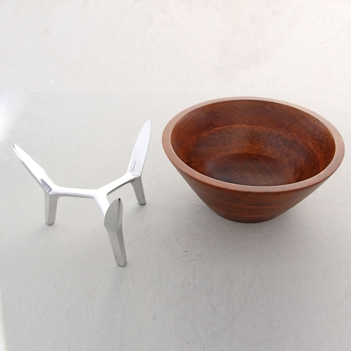 Блюдо из мангового дерева "Графичность"