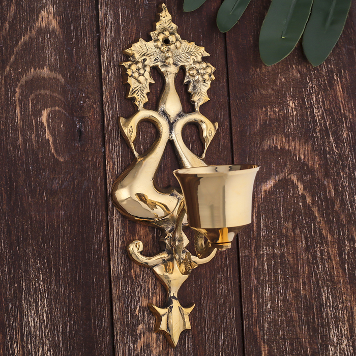 Подсвечник на 1 свечу настенный "Каприз"