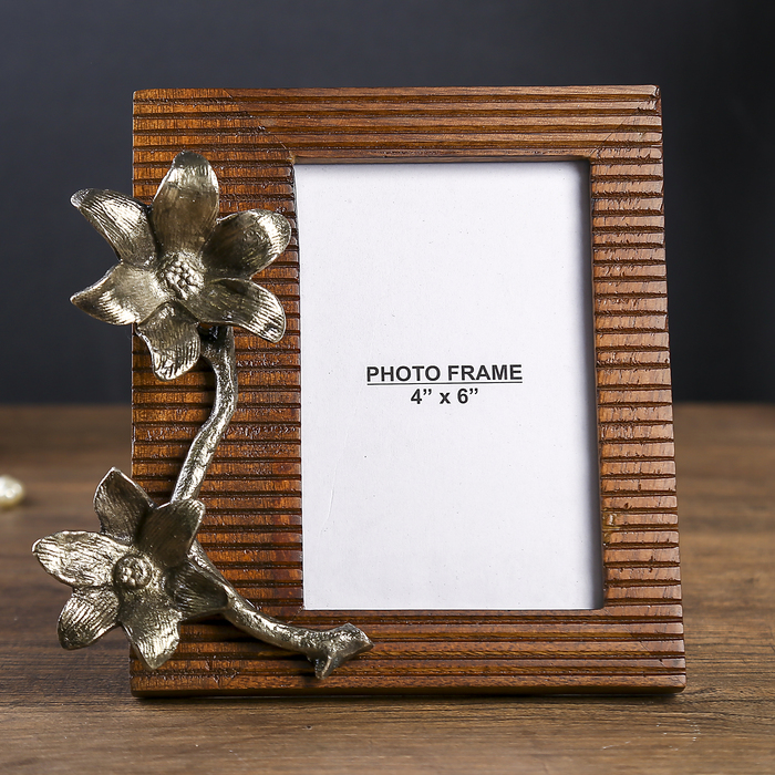 Фоторамка из мангового дерева "Флёр" 10х15 см