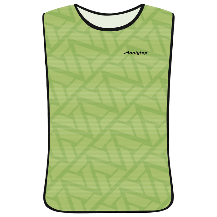 цена Манишка футбольная на резинке ONLYTOP Triangle, р. 50-56, цвет зелёный