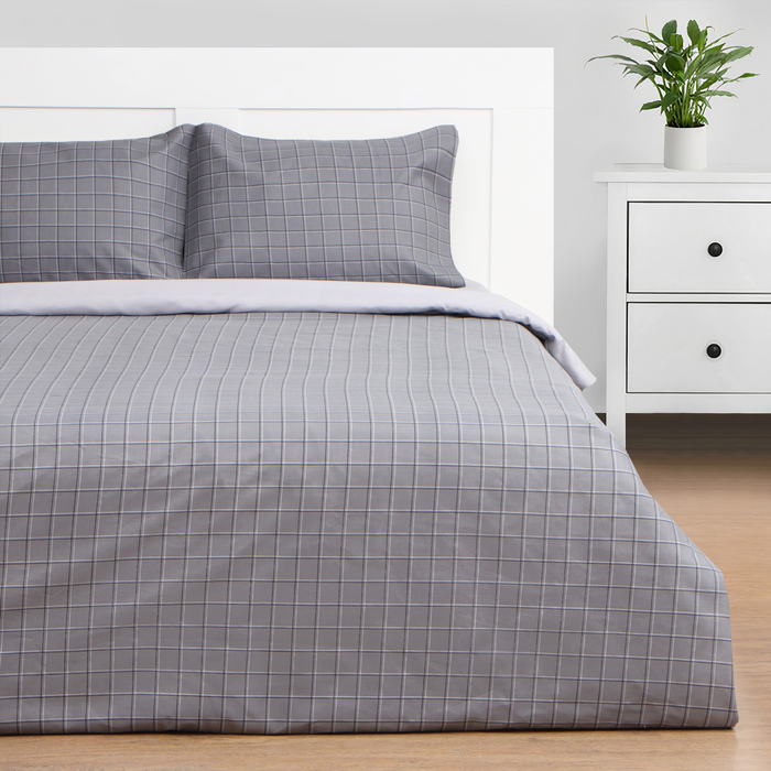 

Постельное бельё Этель 1,5 сп Gray cage 150х215см, 150х225см, 50х70± 3см-2 шт, новосатин