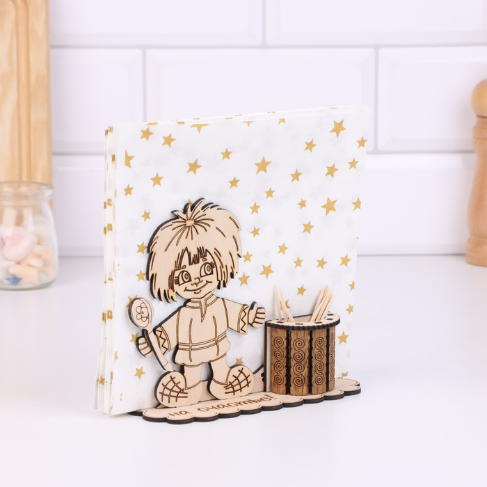 Салфетница с подставкой под зубочистки 14 х 12 см 428₽