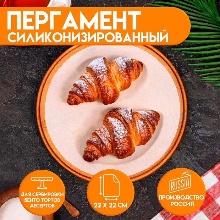 Пергамент круглый силиконизированный 22 см 4₽