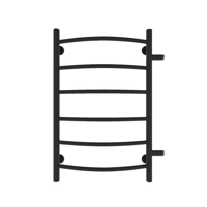 Полотенцесушитель водяной САНПРИЗ Классик П6, 500x800 мм, боковое подключ, черный матовый 106228 полотенцесушитель водяной санприз аврора п5 400x600 мм боковое подключ черный матовый 106228
