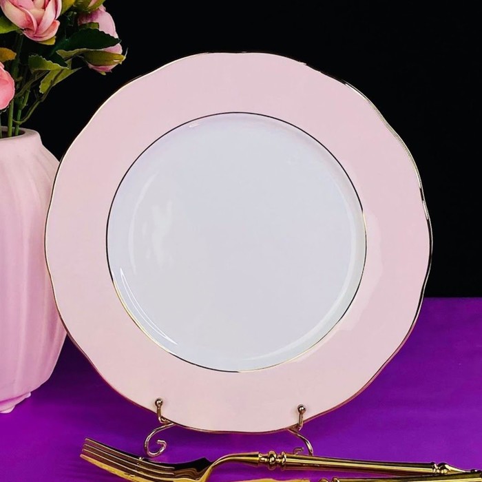 

Набор тарелок Lenardi Pink, фарфор, d=27 см, 6 шт