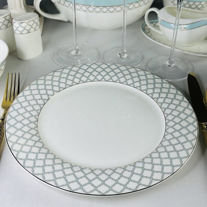 Набор тарелок Lenardi «Версаль», костяной фарфор, d=27 см, 6 шт набор из 6 тарелок 20 см lenardi rich фарфор