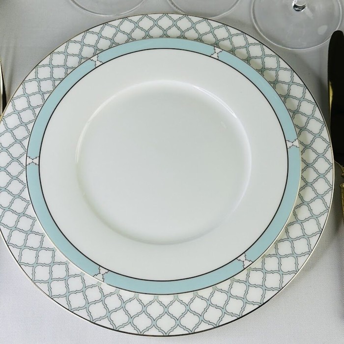 Набор тарелок Lenardi «Версаль», костяной фарфор, d=21.5 см, 6 шт набор из 6 тарелок 20 см lenardi rich фарфор