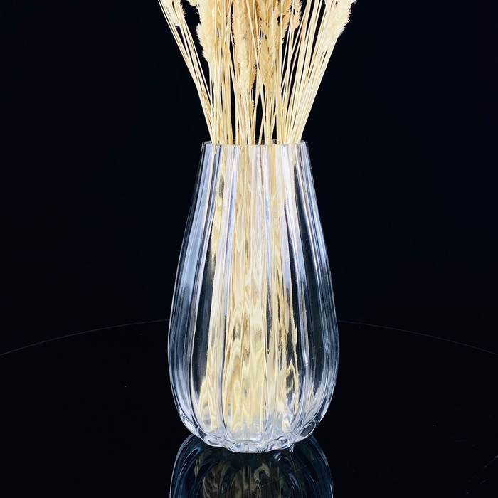Ваза декоративная для цветов Lenardi, стекло, 19 см ваза maria стекло бирюзовая 19 см