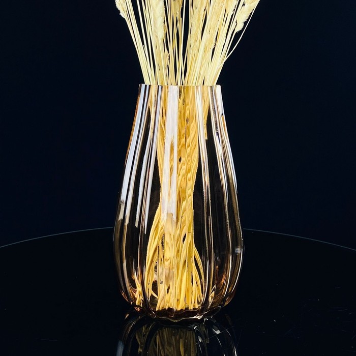 Ваза декоративная для цветов Lenardi, стекло, 19 см ваза maria стекло бирюзовая 19 см