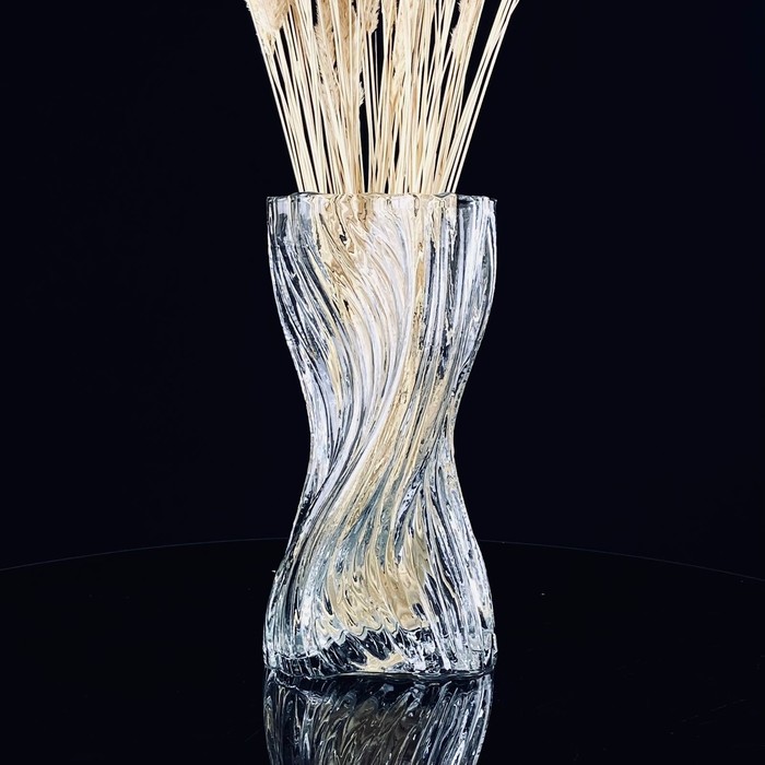 Ваза декоративная для цветов Lenardi, стекло, 26 см ваза для цветов pasabahce экзотик 26 см 43966slbd3