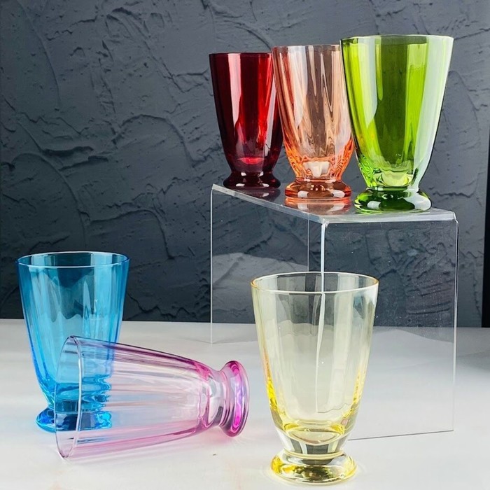 Набор стаканов Lenardi, стекло, 230 мл, 6 шт набор стаканов lenardi стекло 330 мл 6 шт