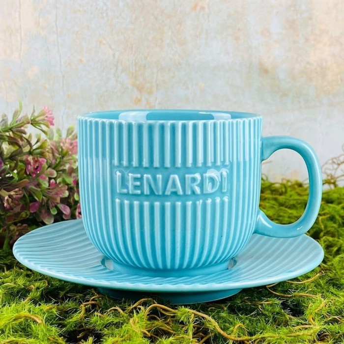 Чайный набор Lenardi, фарфор, 290 мл, 12 предметов набор чайный royal line emerald с ложками 8 предметов 350 мл фарфор