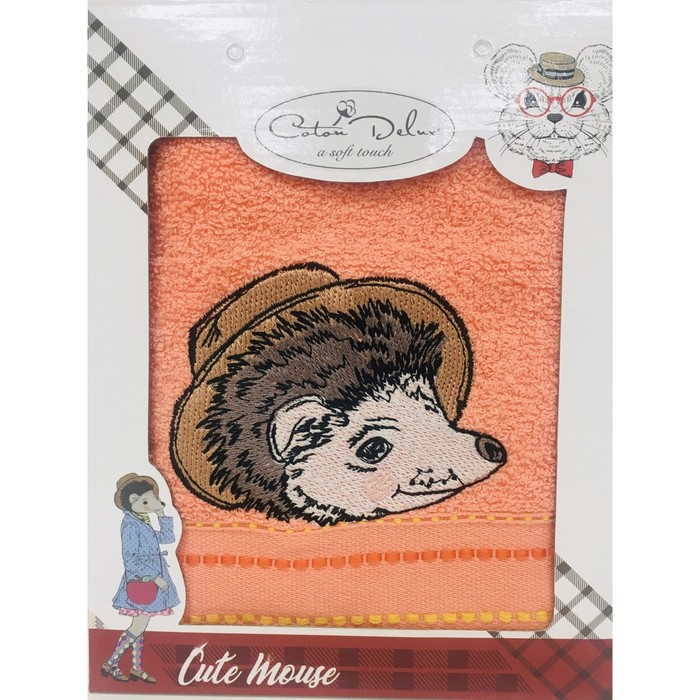 

Полотенце махровое Coton DeLuxe Fashion Mouse, размер 50х90 см