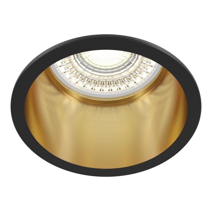 Светильник встраиваемый Technical DL049-01GB, GU10, 1х12 Вт, 68х68х54 мм, чёрный с золотом