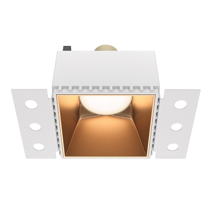 

Светильник встраиваемый Technical DL051-01-GU10-SQ-WMG, GU10, 1х20 Вт, 130х75х55 мм, матовое золото