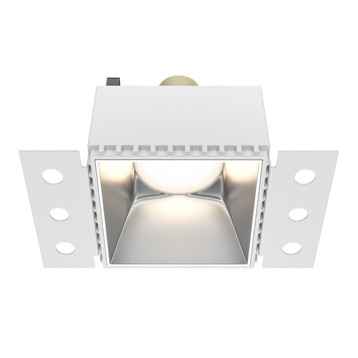 Светильник встраиваемый Technical DL051-01-GU10-SQ-WS, GU10, 1х20 Вт, 130х75х55 мм, матовое серебро