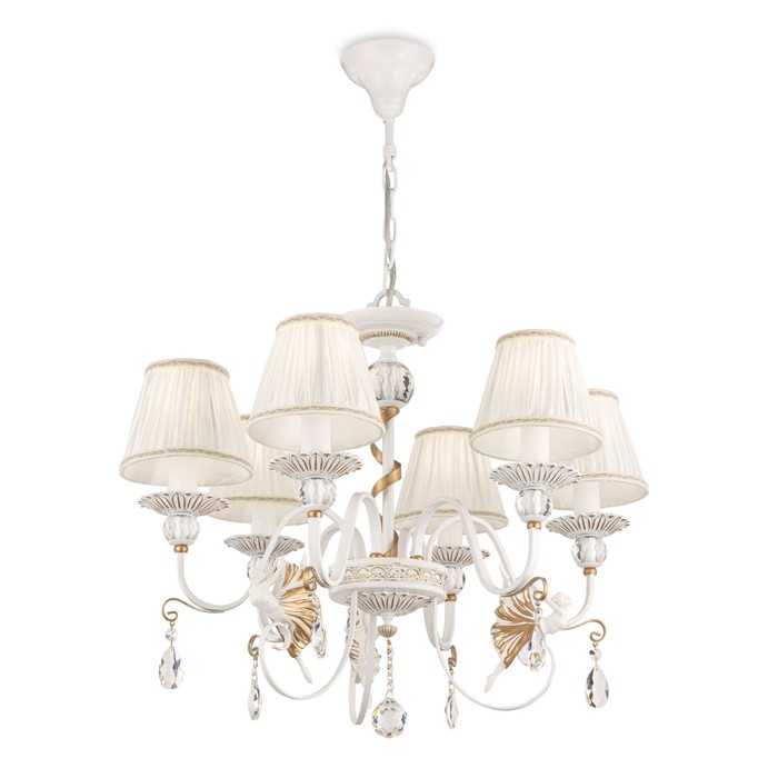 

Люстра Maytoni ARM222-06-G, E14, 6х40 Вт, 610х610х910 мм, белый с золотом