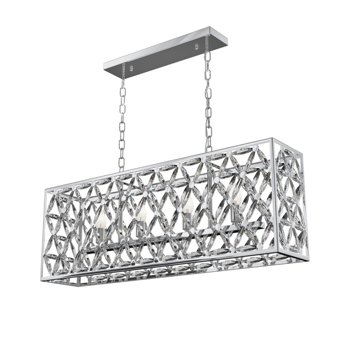 

Светильник подвесной Maytoni MOD069PL-04CH, E14, 4х60 Вт, 887х192х940 мм, хром