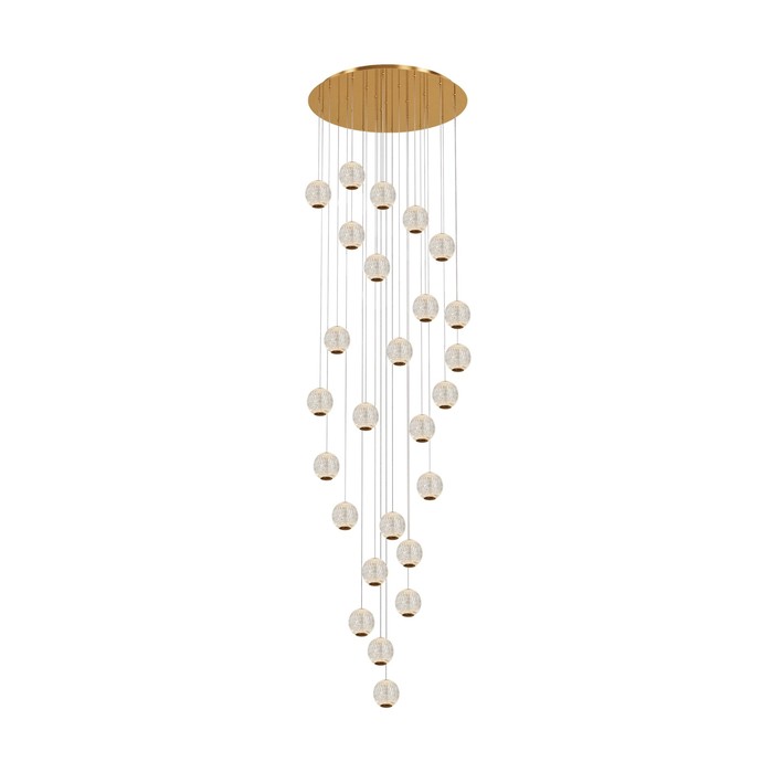 

Светильник подвесной Maytoni MOD293PL-L140BS3K, LED, 140 Вт, 700х700х4660 мм, 14760 Лм, 3000К, латунь