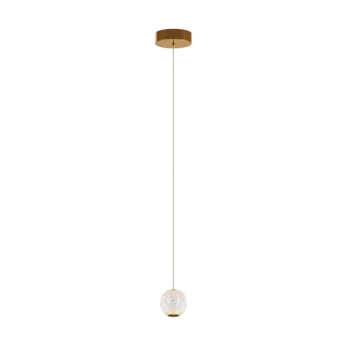 

Светильник подвесной Maytoni MOD293PL-L6BS3K, LED, 6 Вт, 140х140х3160 мм, 1180 Лм, 3000К, латунь