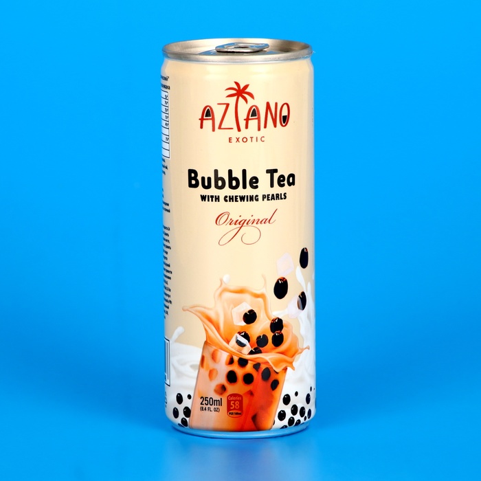 

Чай молочный "Aziano tea", классический с жев. шариками из конжака, 250 мл