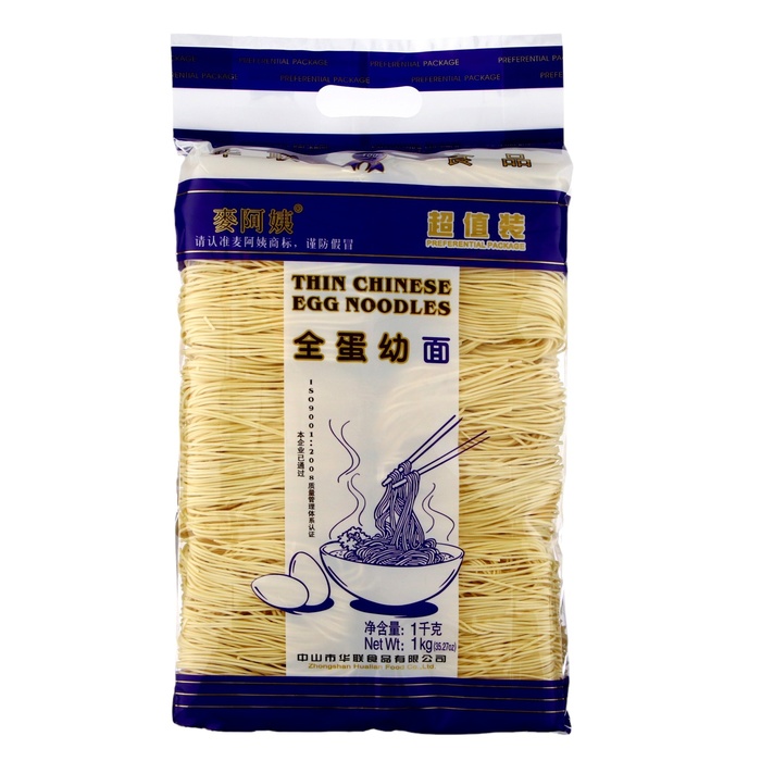 Лапша яичная Mai A Yi 1 кг 447₽