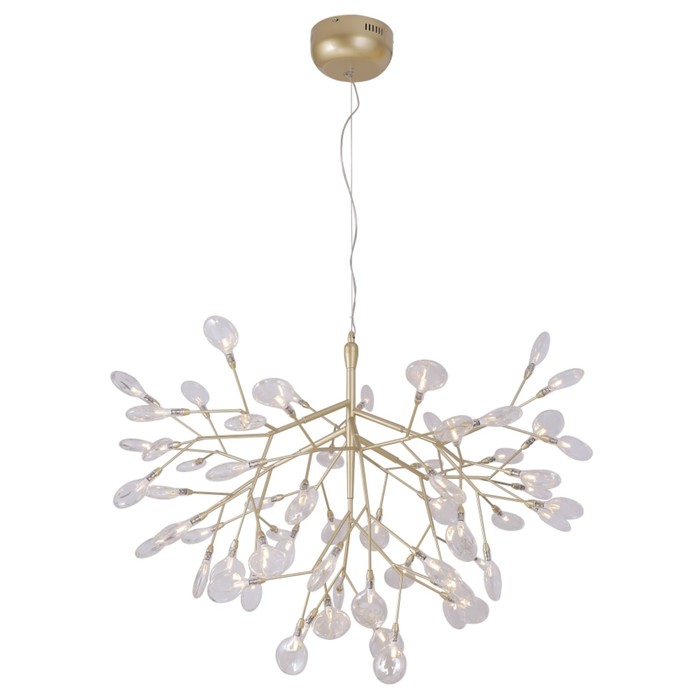 

Светильник подвесной Crystal Lux, Evita 1692/263, G4, 63х1 Вт, 72х98х98 см, цвет золотой