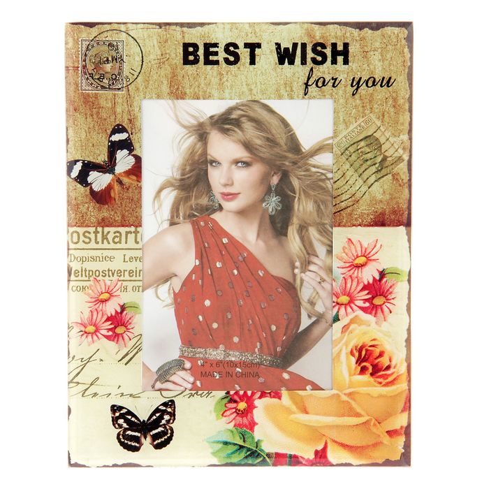 Фоторамка "С наилучшими пожеланиями" 10х15 см