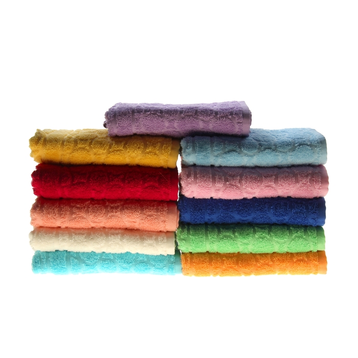 Полотенце махровое жаккард Opticum 50х90 см, цв 131 голубой, хл.100% 360 гр/м