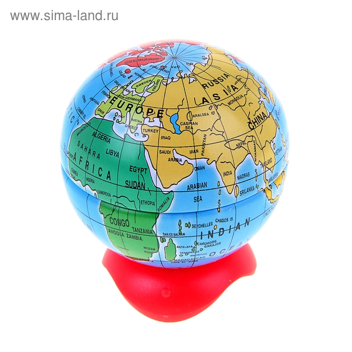 фото Точилка игрушка, 1 отверстие с контейнером, maped globe металлическая микс