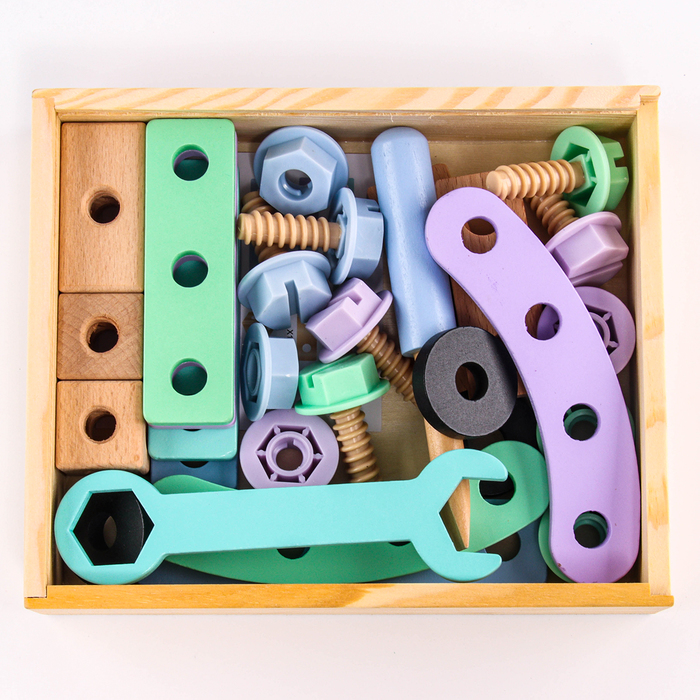 Деревянный конструктор Маленький строитель 213 175 45 см 1450₽