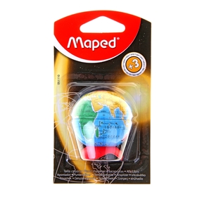 

Точилка игрушка, 1 отверстие с контейнером, Maped GLOBE, в виде глобуса, блистер