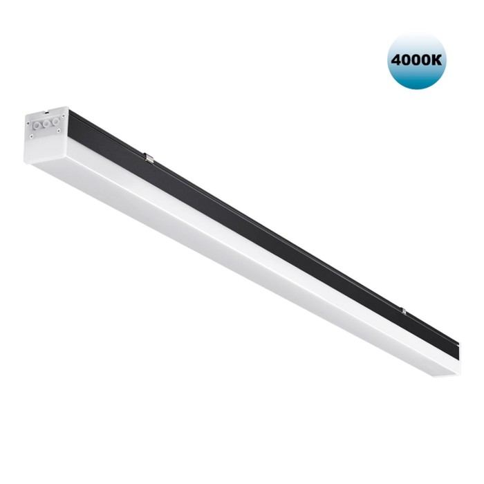 

Светильник линейный светодиодный Novotech. Bits, 40Вт, Led, 58х1200х54 мм, цвет чёрный