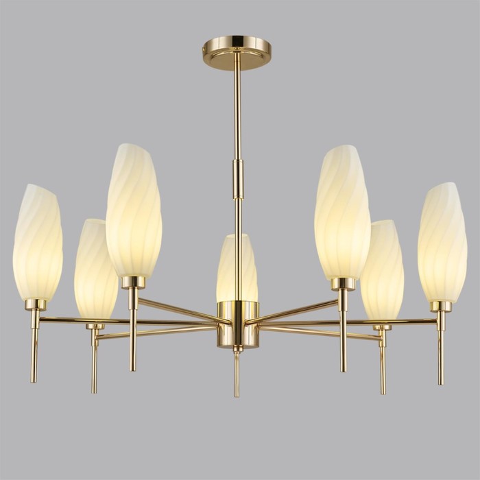 

Люстра потолочная Lumion. Shivon, 7х40Вт, G9, 590х740х740 мм, цвет золотой