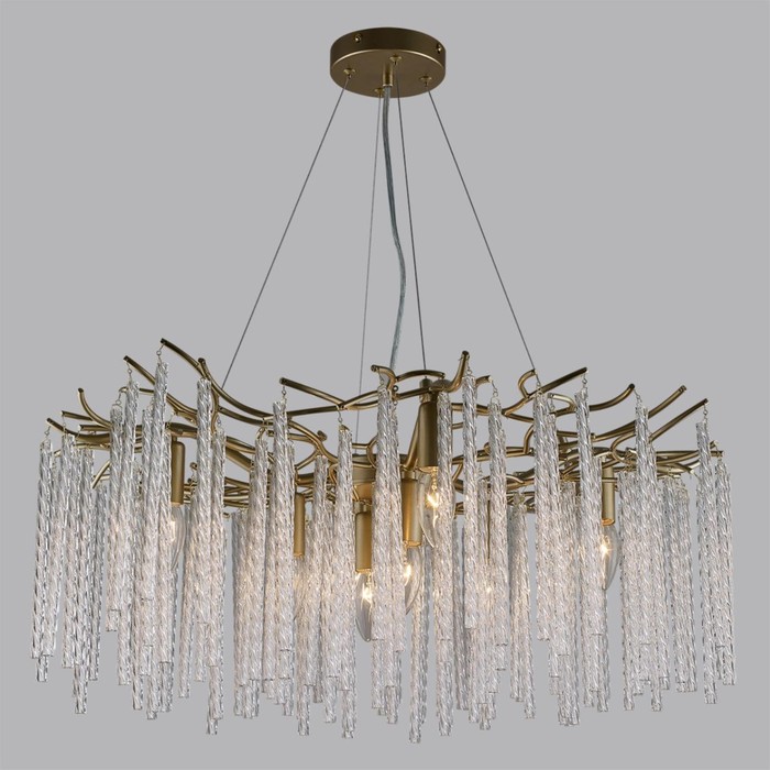 

Люстра Lumion. Miss, 8х40Вт, E14, 400-1300х680х680 мм, цвет матовое золото