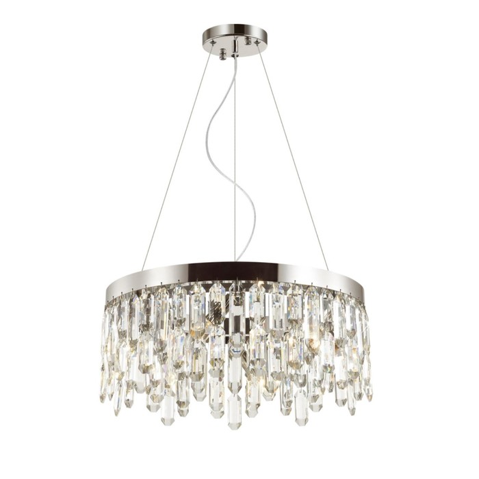 

Люстра Odeon Light. Dakisa, 6х40Вт, E14, 753-1253х512 мм, цвет хром