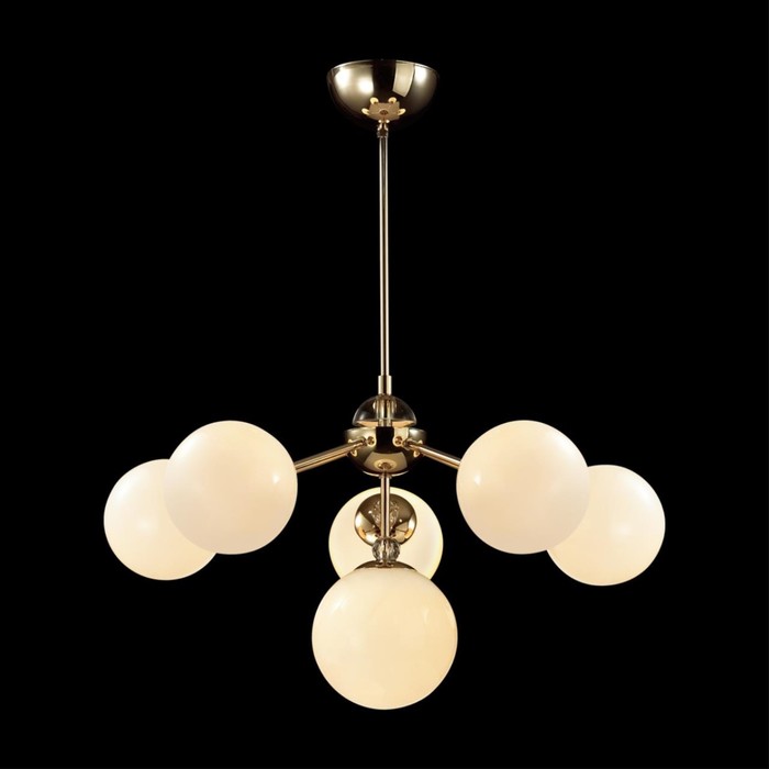 

Люстра потолочная Lumion. Marsha, 6х40Вт, E27, 640х610х610 мм, цвет золотой