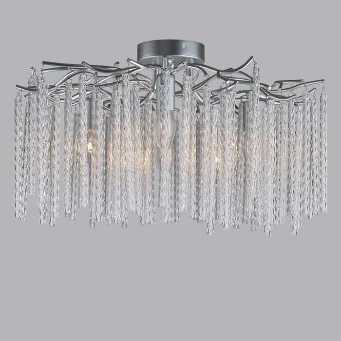 

Люстра потолочная Lumion. Miss, 6х40Вт, E14, 350х560х560 мм, цвет серебристый
