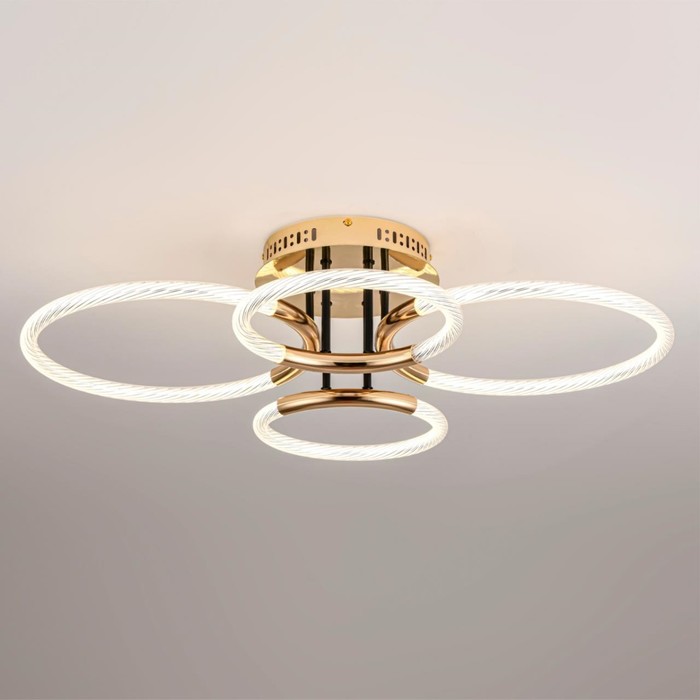 

Люстра потолочная Lumion. Lara, 54Вт, Led, 182х790х550 мм, цвет золотой, чёрный