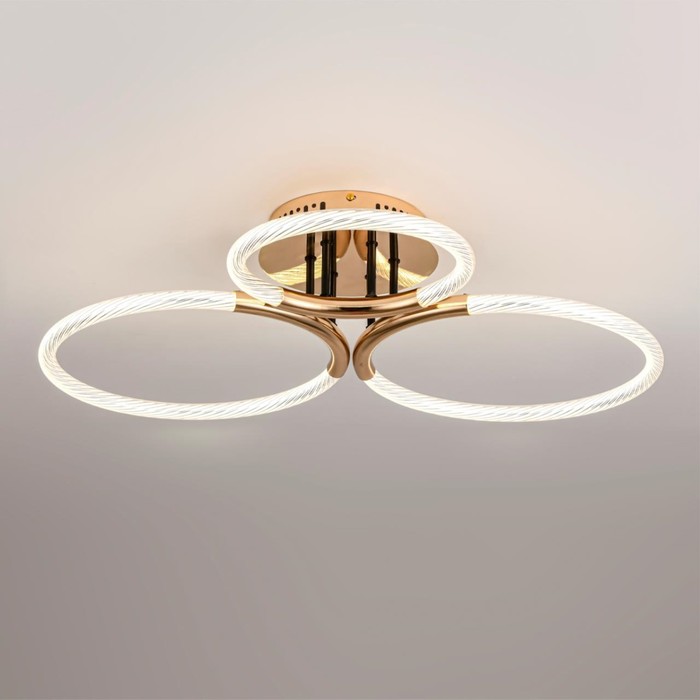 

Люстра потолочная Lumion. Lara, 43Вт, Led, 160х650х595 мм, цвет золотой, чёрный