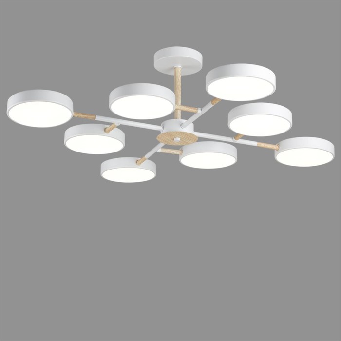 

Люстра потолочная Lumion. Brad, 144Вт, Led, 210х840х840 мм, цвет белый, дерево