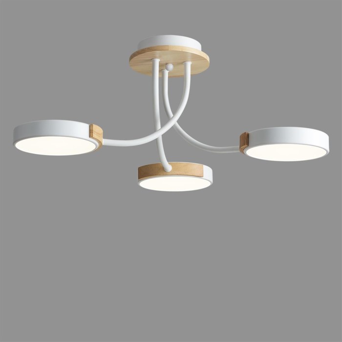 

Люстра потолочная Lumion. Arley, 54Вт, Led, 210х600х600 мм, цвет белый, дерево
