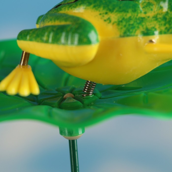 Декоративный штекер "Лягушка на листе" микс