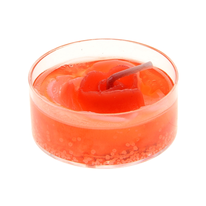 Свеча гелевая "Цветочек", цвет красный