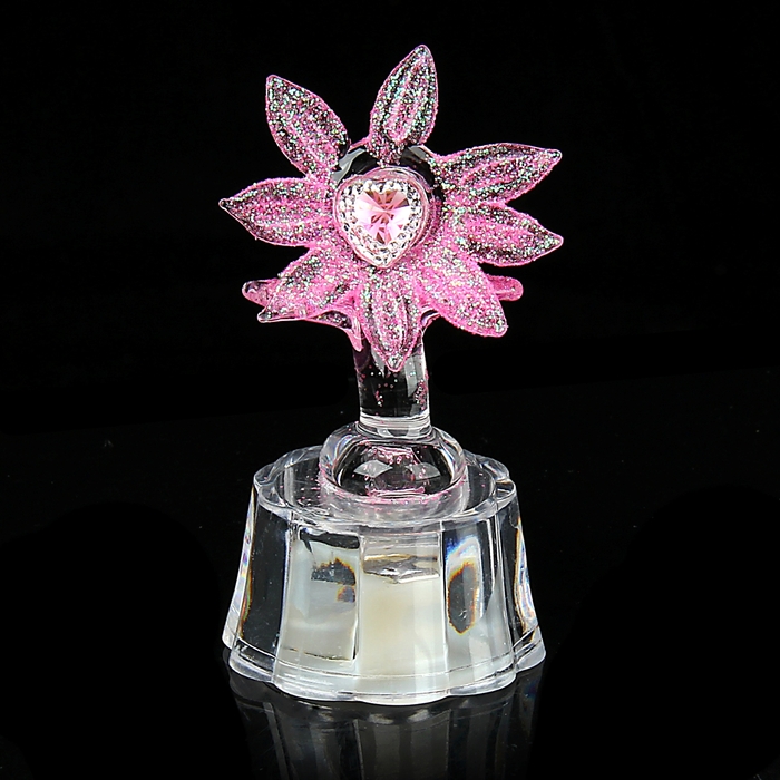 Сувенир световой "Ромашка со стразой" МИКС