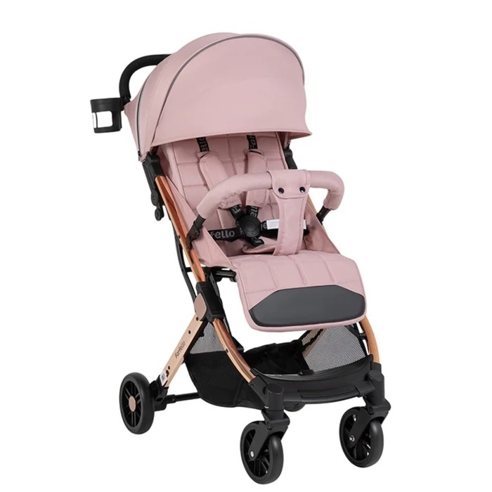 Kоляска детская прогулочная Farfello Comfy Go Comfort Chrome Rose ChromeРозовый CG-412 10851₽