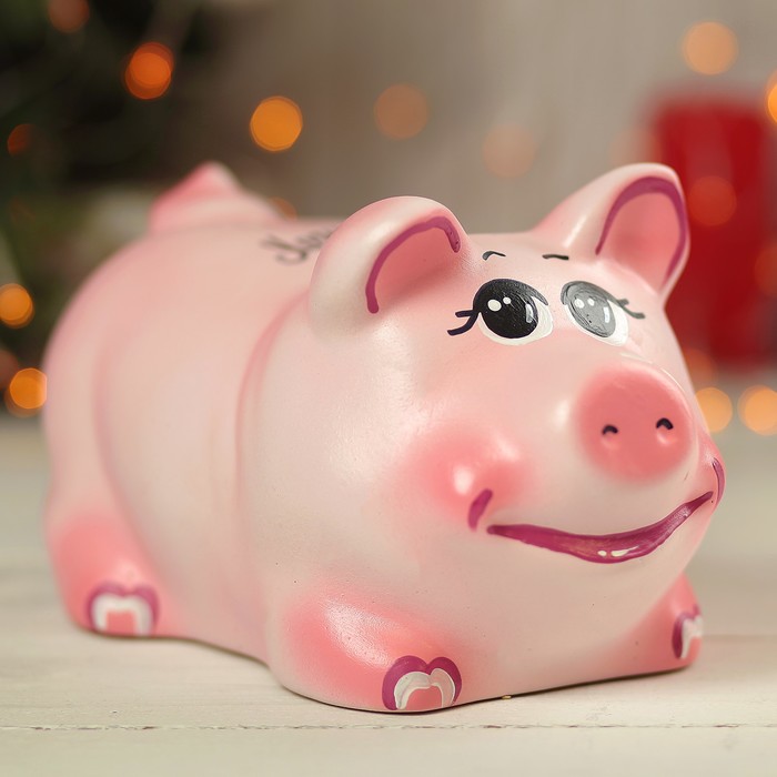 Копилка "Поросёнок" большая, микс