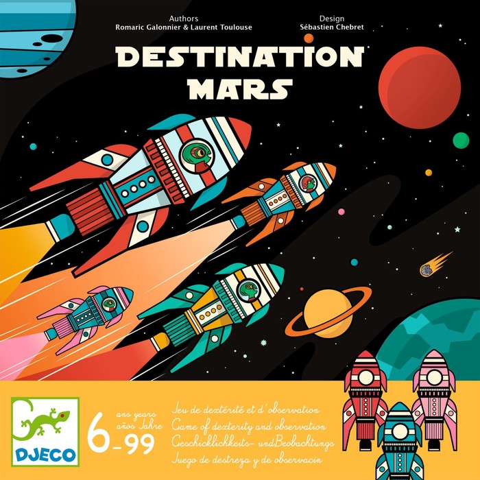 цена Настольная игра Djeco «Вперед к Марсу!»