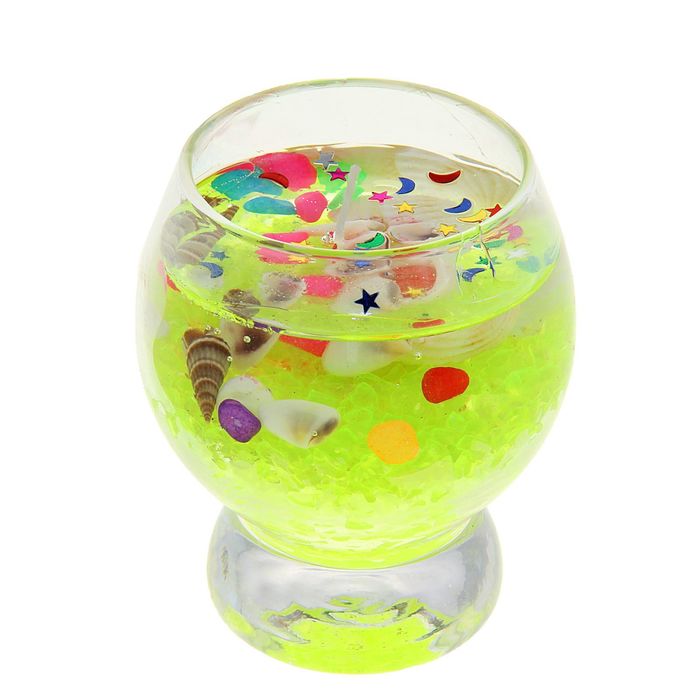 Свеча гелевая "Радужные камни", цвета МИКС